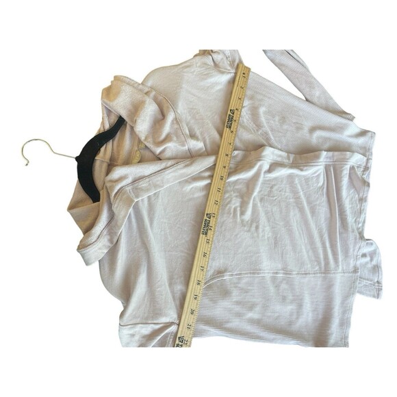 Athleta Womens Sweater Lilac Purple Nirvana Wrap Cardigan Waterfall Hooded Small - Picture 5 of 10